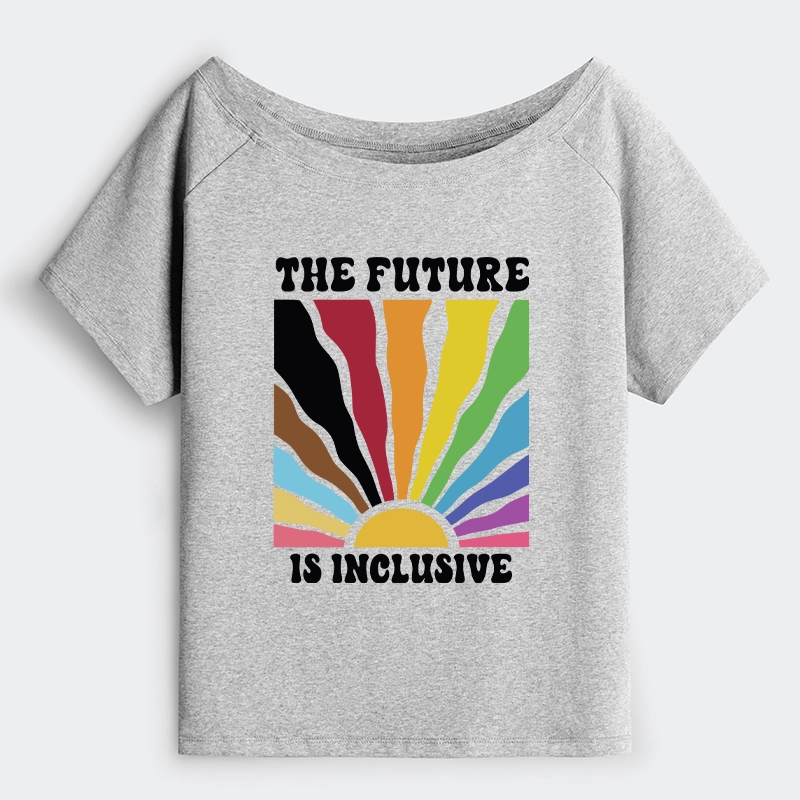 Tokyo-Tiger Pride Future Is Inclusive Off Shoulder T-Shirt