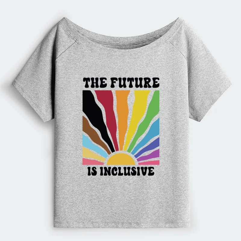 Tokyo-Tiger Pride Future Is Inclusive Off Shoulder T-Shirt