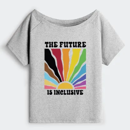 Tokyo-Tiger Pride Future Is Inclusive Off Shoulder T-Shirt
