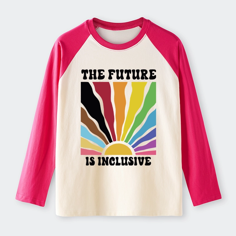Tokyo-Tiger Pride Future Is Inclusive Raglan Long Sleeve T-shirt