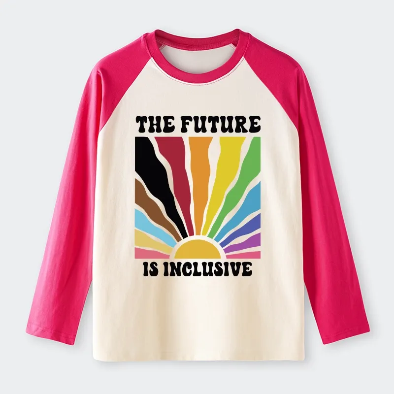 Tokyo-Tiger Pride Future Is Inclusive Raglan Long Sleeve T-shirt