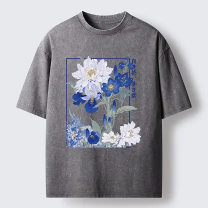 Tokyo-Tiger Blossoms Of The Firmament Washed T-Shirt