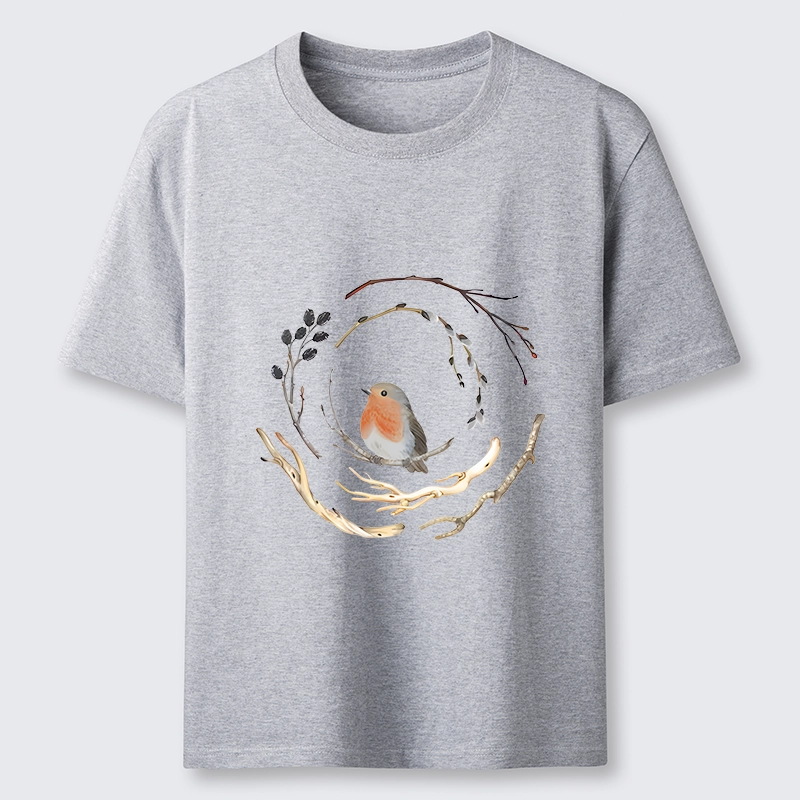 Tokyo-Tiger Cute Robin On Branch Classic T-Shirt