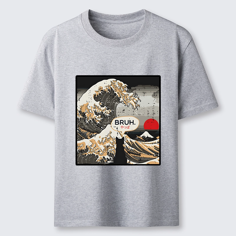 Tokyo-Tiger Great Wave Cat Bruh Classic T-Shirt