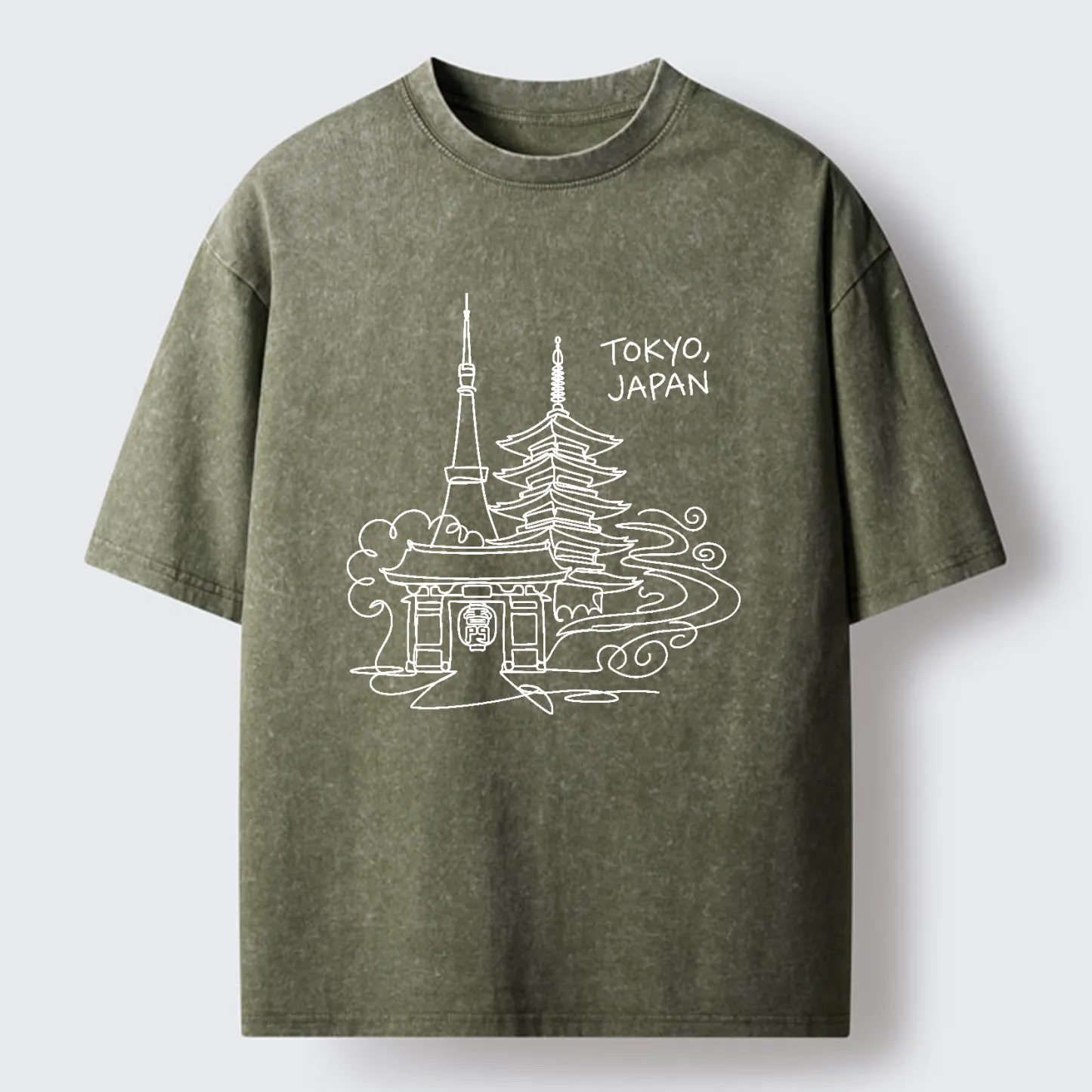 Tokyo-Tiger Tokyo Line Washed T-Shirt