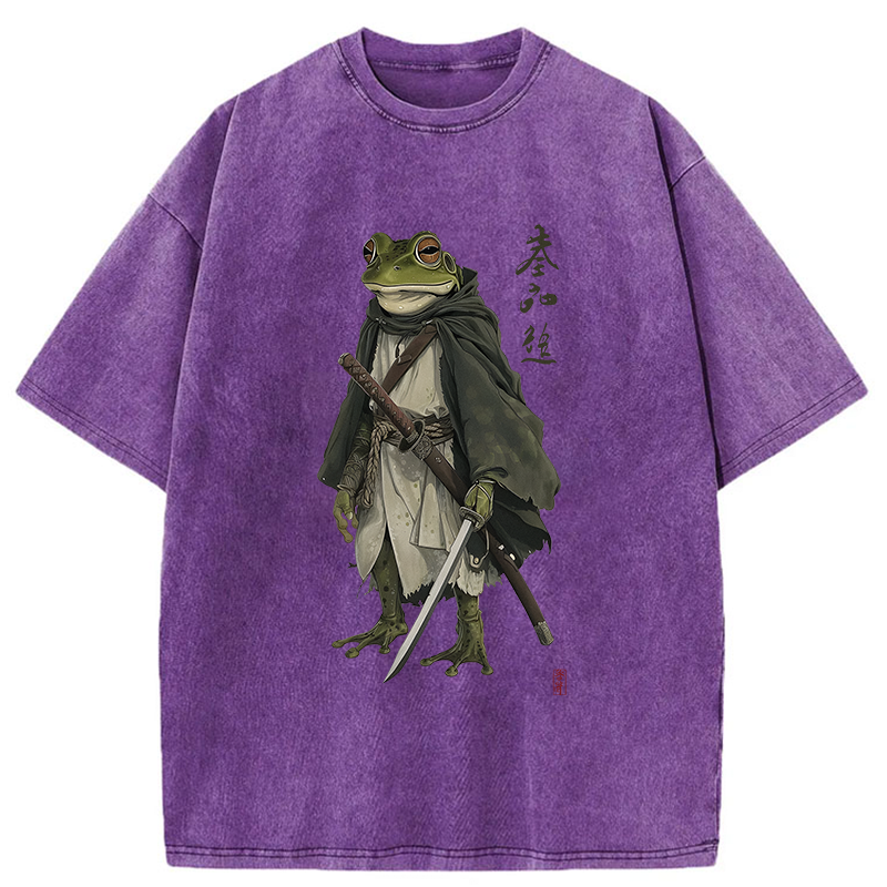 Tokyo-Tiger Frog Warrior Japan Washed T-Shirt