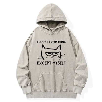 Tokyo-Tiger Confident Kitten Washed Hoodie