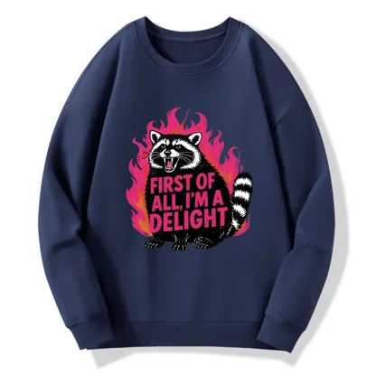 Tokyo-Tiger Angry Raccoon Funny Classic Sweatshirt