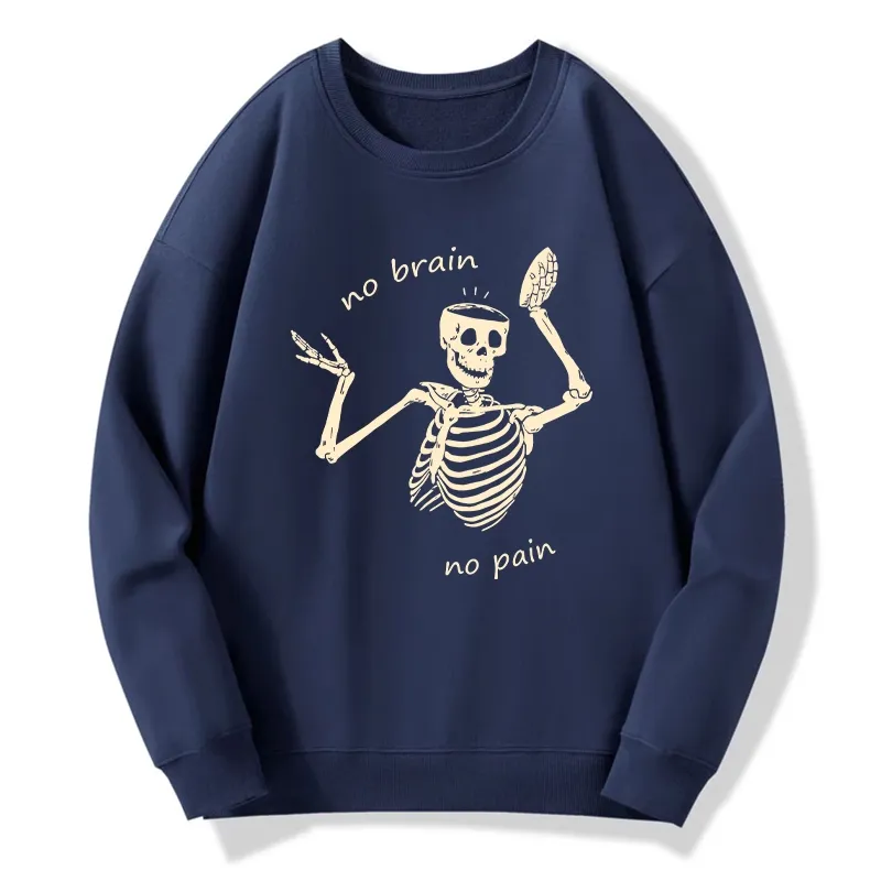 Tokyo-Tiger Skeletons Feel No Pain Classic Sweatshirt