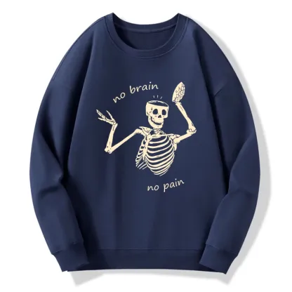 Tokyo-Tiger Skeletons Feel No Pain Classic Sweatshirt