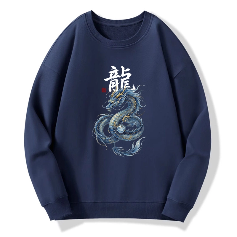 Tokyo-Tiger Mythic Blue Dragon Classic Sweatshirt Sale