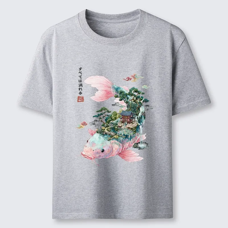Tokyo-Tiger Journey Of The Flowing Koi Classic T-Shirt