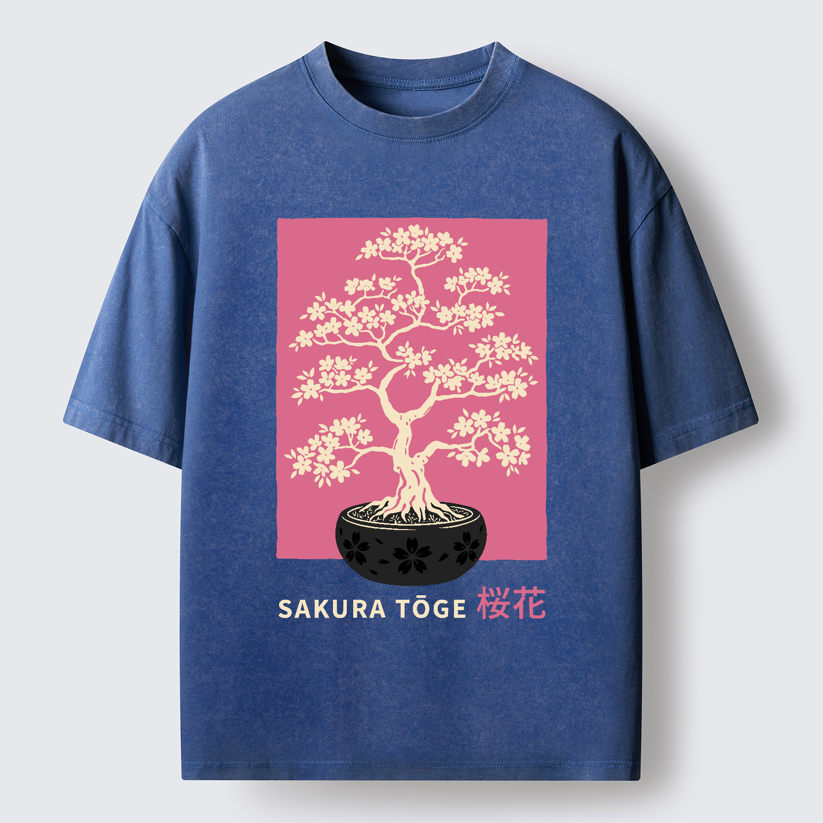 Tokyo-Tiger Sakura Bonsai Washed T-Shirt