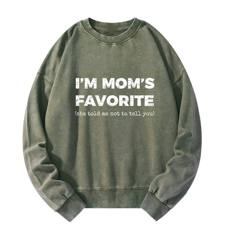 Tokyo-Tiger Mother's Day Jokes Washed Sweatshirt