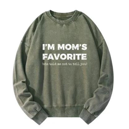 Tokyo-Tiger Mother's Day Jokes Washed Sweatshirt