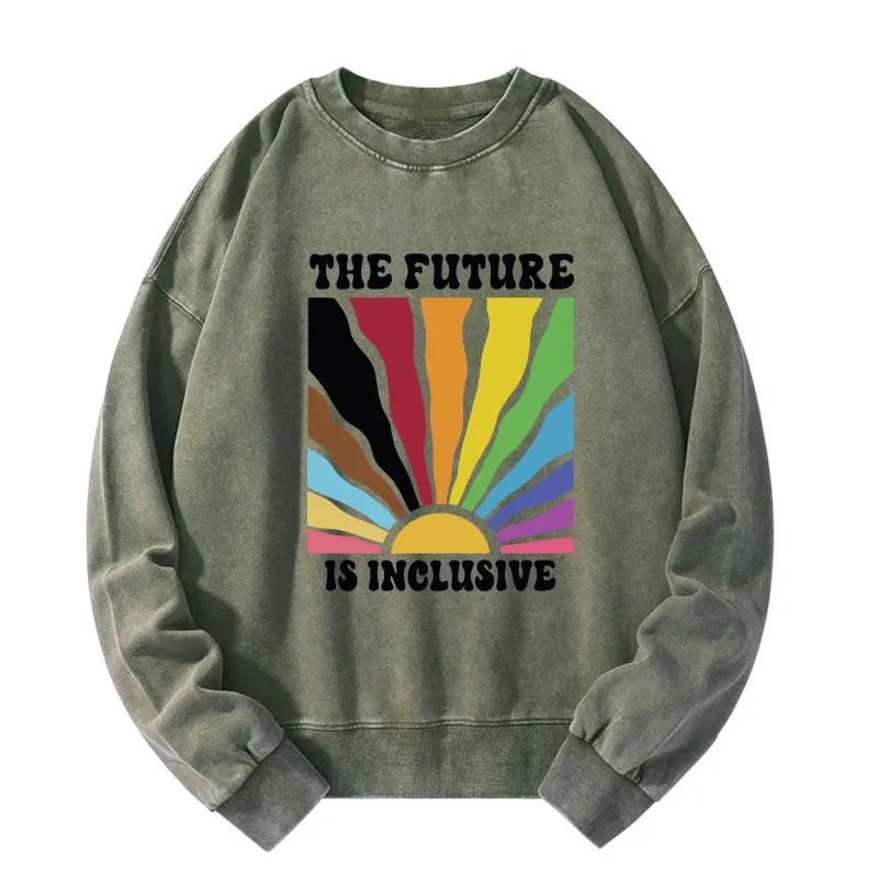 Tokyo-Tiger Pride Future Is Inclusive Washed Sweatshirt