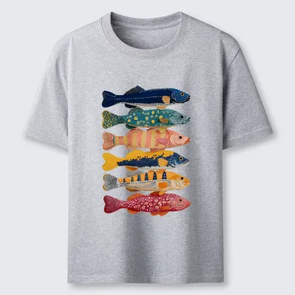 Tokyo-Tiger Colorful Fish Art Collection Classic T-Shirt