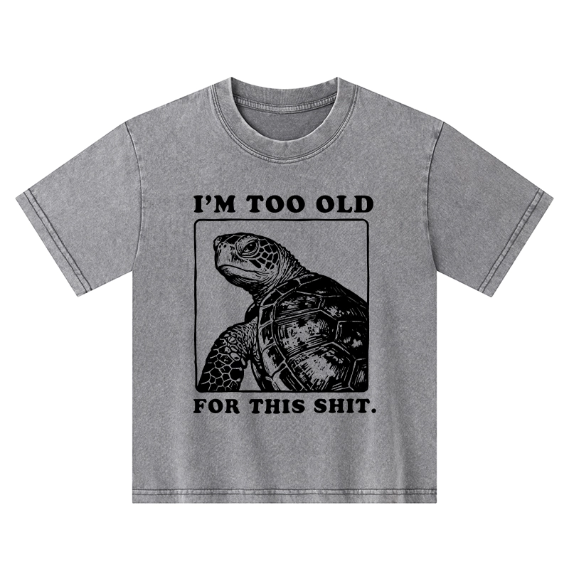 Tokyo-Tiger Turtle I Quit Meme Energy Washed T-Shirt