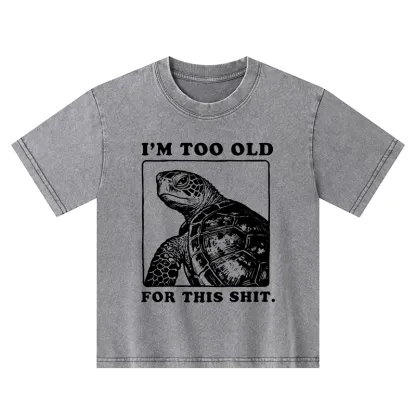 Tokyo-Tiger Turtle I Quit Meme Energy Washed T-Shirt
