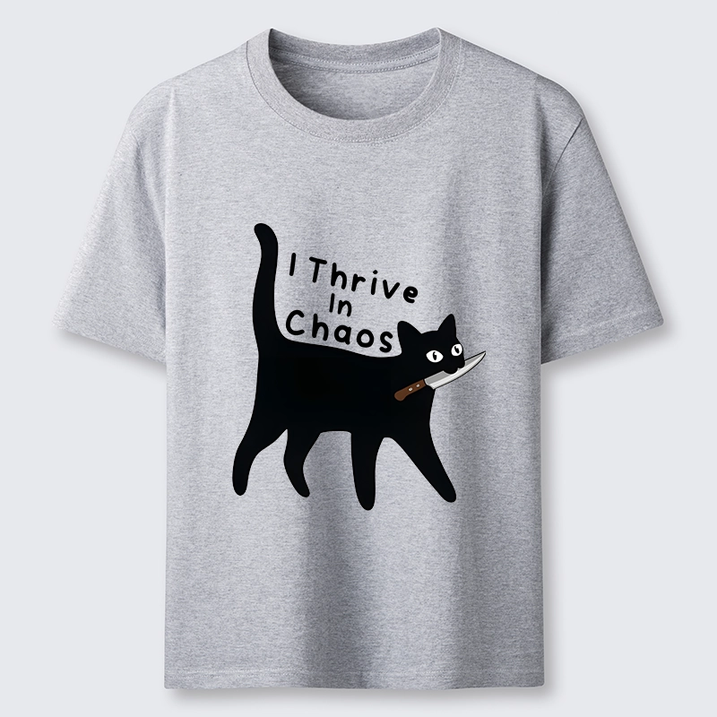 Tokyo-Tiger Chaotic Black Cat With Knife Classic T-Shirt