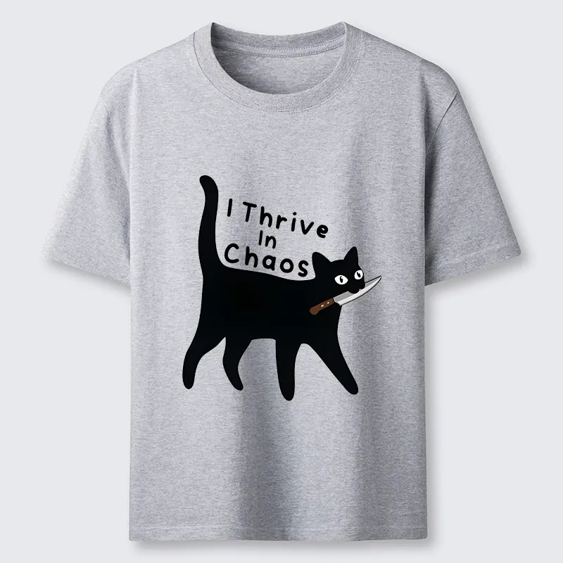 Tokyo-Tiger Chaotic Black Cat With Knife Classic T-Shirt
