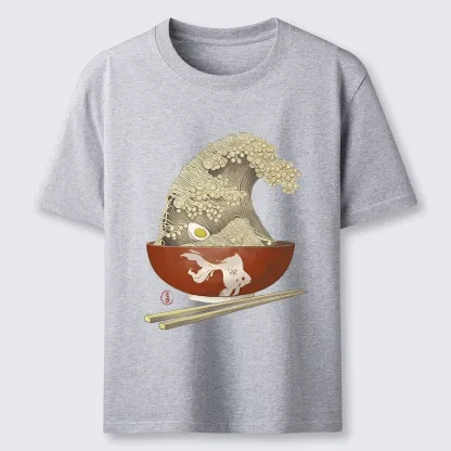 Tokyo-Tiger Kanagawa Noodle Wave Food Art Classic T-Shirt