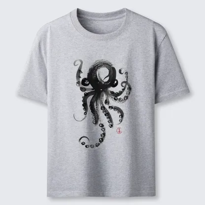 Tokyo-Tiger Japanese Ink Octopus Art Classic T-Shirt