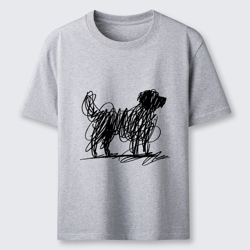 Tokyo-Tiger Scribble Dog Art Funny Vibe Classic T-Shirt