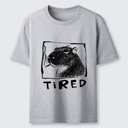 Tokyo-Tiger Tired Life Funny Capybara Art Classic T-Shirt