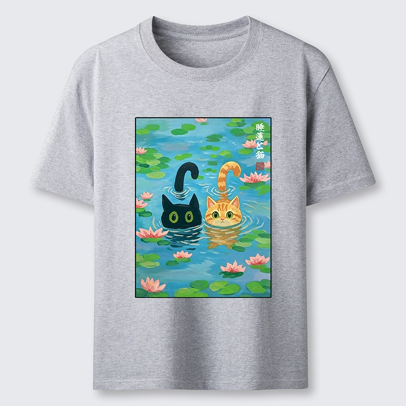 Tokyo-Tiger Cats In The Lotus Pond Classic T-Shirt
