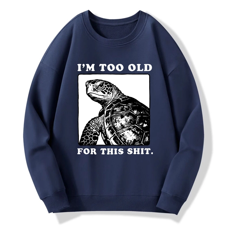 Tokyo-Tiger Turtle I Quit Meme Energy Classic Sweatshirt