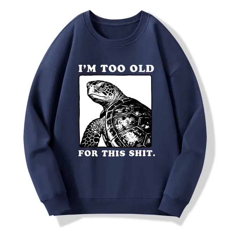 Tokyo-Tiger Turtle I Quit Meme Energy Classic Sweatshirt