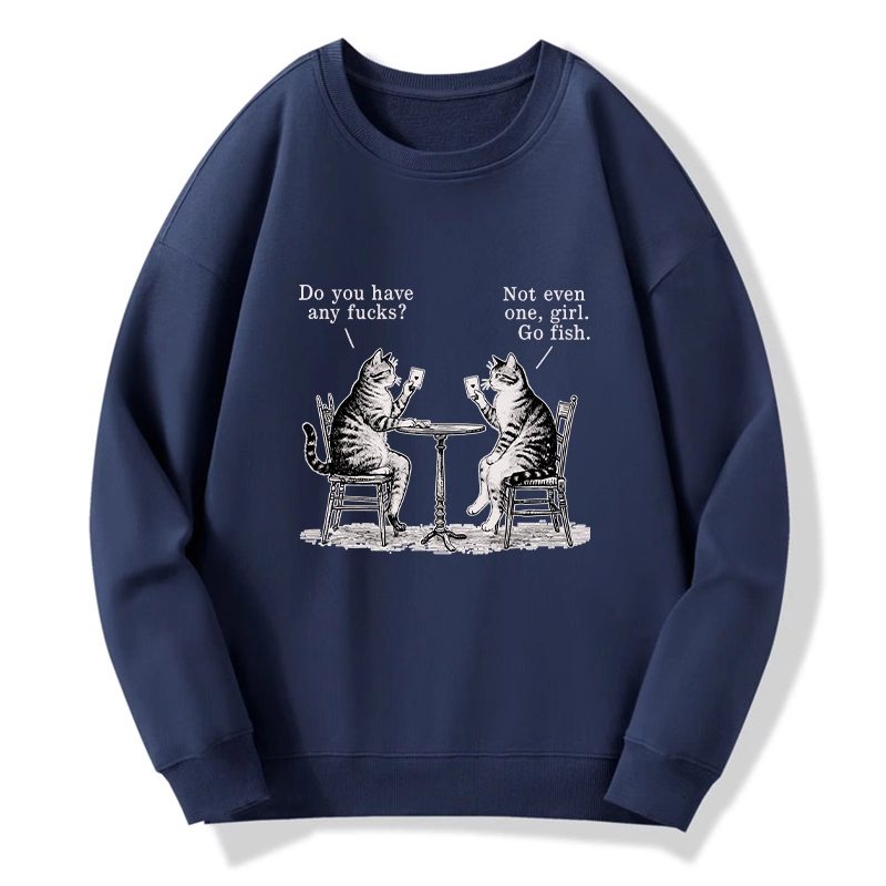 Tokyo-Tiger Cat Poker Night Classic Sweatshirt