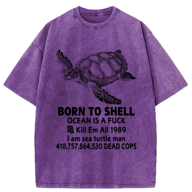 Tokyo-Tiger Born To Shell Washed T-Shirt