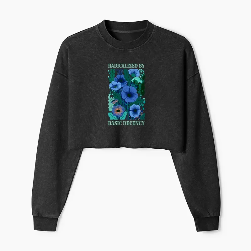 Tokyo-Tiger Pure Radicalism Washed Crop Sweatshirt