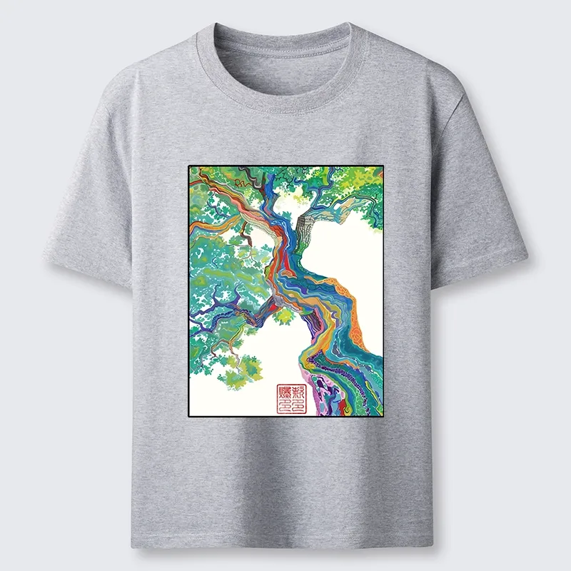 Tokyo-Tiger Colorful Magic Tree Classic T-Shirt