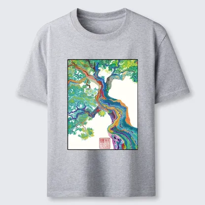 Tokyo-Tiger Colorful Magic Tree Classic T-Shirt