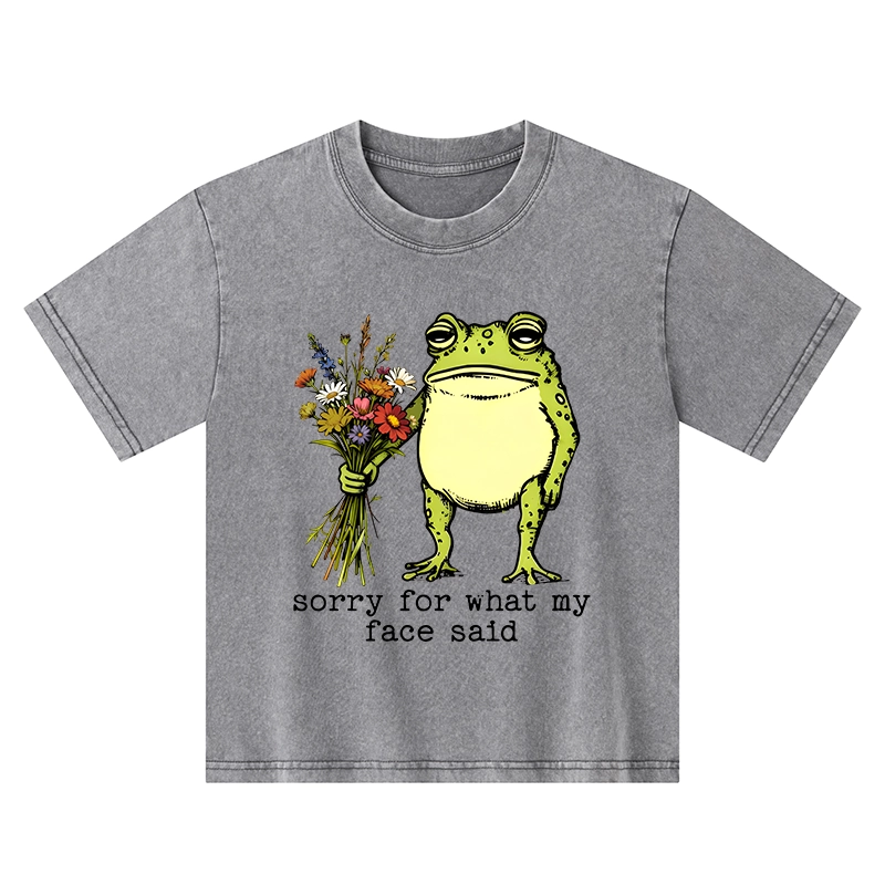 Tokyo-Tiger Frog Sorry Mode Activated Washed T-Shirt