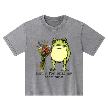 Tokyo-Tiger Frog Sorry Mode Activated Washed T-Shirt
