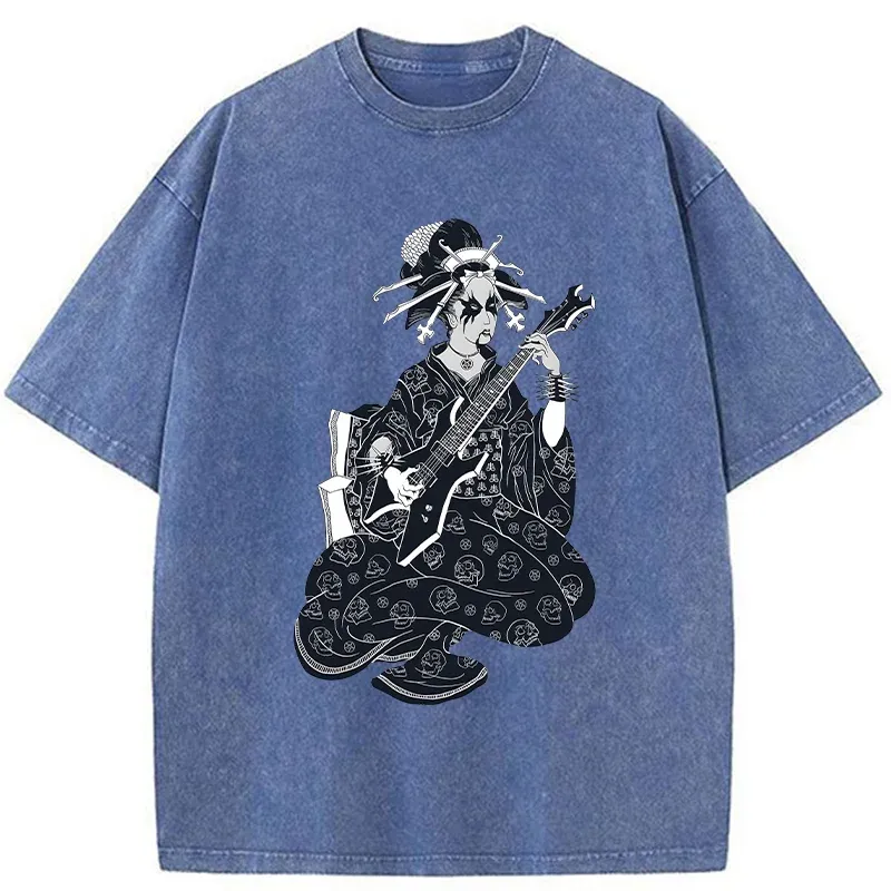 Tokyo-Tiger Heavy Metal Geisha Washed T-Shirt