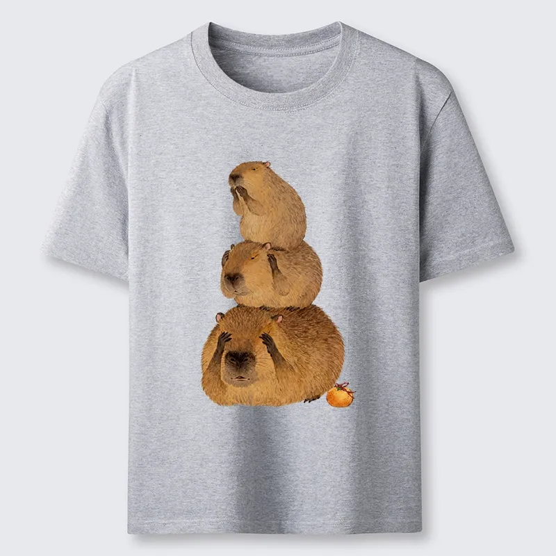 Tokyo-Tiger Capybara Hear No Evil Meme Classic T-Shirt