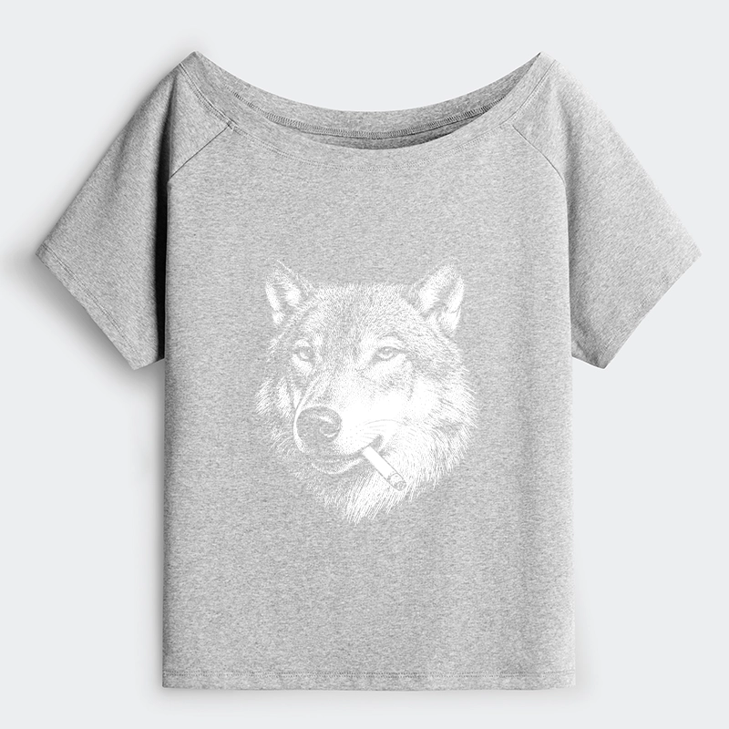 Tokyo-Tiger Cool Wolf Meme Bad Decisions Pending Shoulder T-Shirt