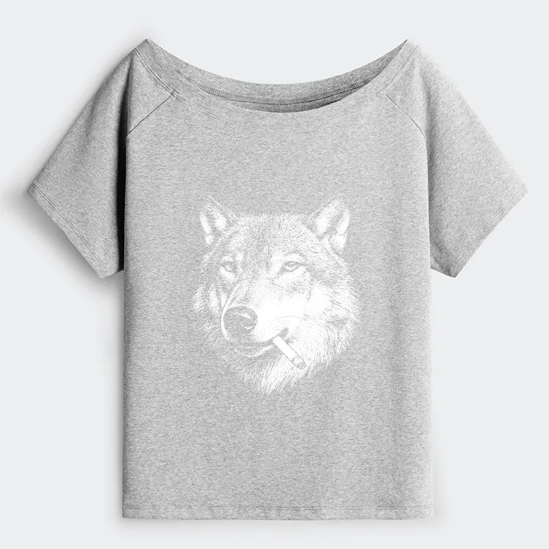 Tokyo-Tiger Cool Wolf Meme Bad Decisions Pending Shoulder T-Shirt