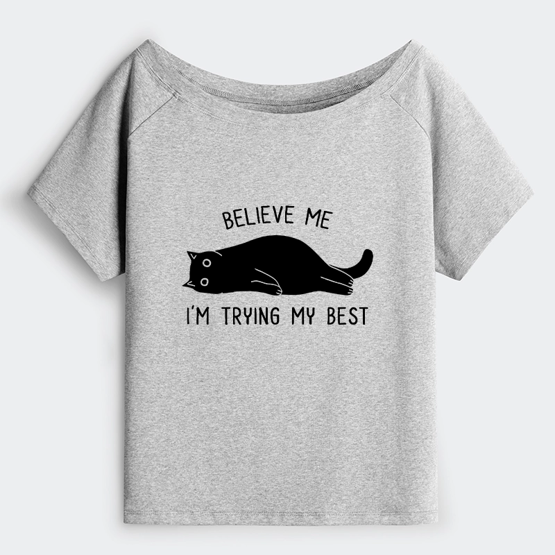 Tokyo-Tiger When Life Is Hard Nap First Off Shoulder T-Shirt