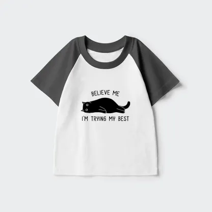 Tokyo-Tiger When Life Is Hard Nap First Kids Raglan T-shirt