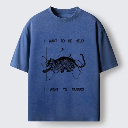 Tokyo-Tiger Relatable Cat Contradiction Meme Washed T-Shirt
