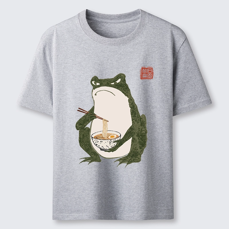 Tokyo-Tiger Grumpy Frog Loves Ramen Classic T-Shirt