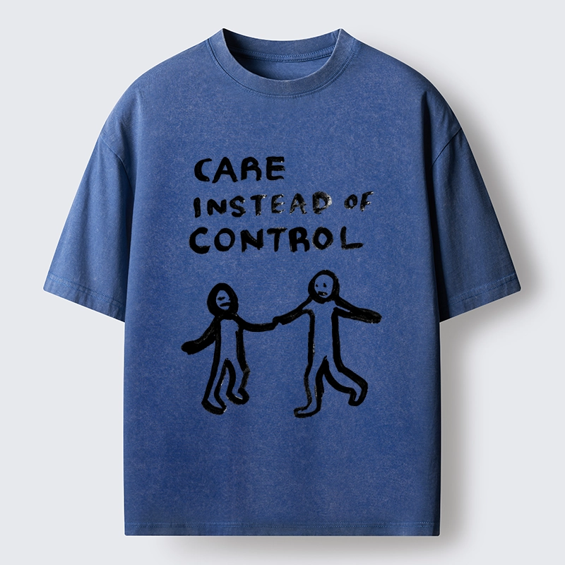 Tokyo-Tiger Choose Care Not Control Washed T-Shirt