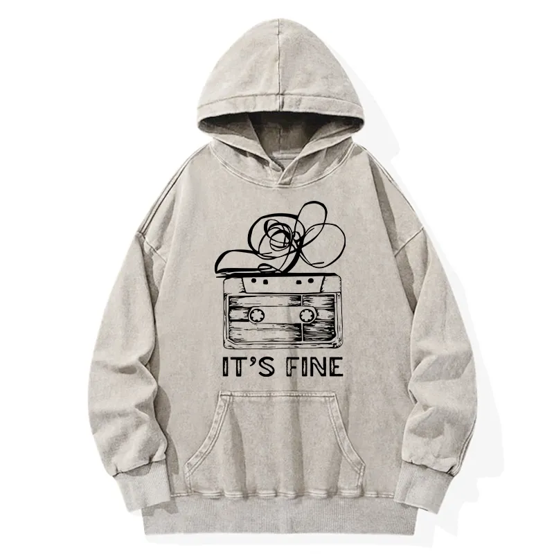 Tokyo-Tiger Cassette Fine Meme Washed Hoodie Sale