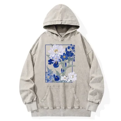 Tokyo-Tiger Blossoms Of The Firmament Washed Hoodie